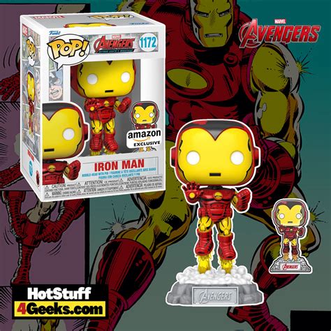 NEW Marvel S Avengers 60th Comic Iron Man Funko POP Pin