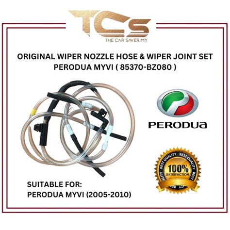 Original Wiper Nozzle Hose Wiper Joint Set Perodua Myvi Bz