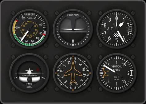 Six Pack Flight Instruments