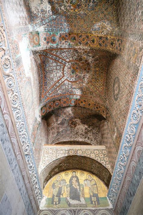 Mosaico No Museu De Santa Sofia Em Istambul Turquia Foto Editorial