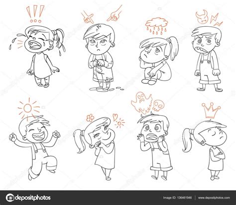 Imagenes De Las Emociones Para Colorear