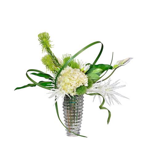 Green & White Floral Arrangement I