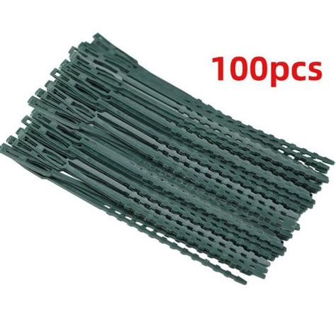 11 cm B 100pcs En Plastique Attaches Végétales L attache