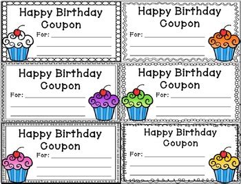 Birthday Coupons