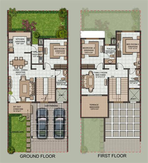 Row House Plans Indian Style