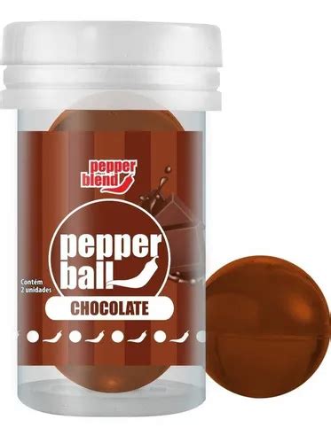 Pepper Blend Bolinha Explosiva Lubrifica Hot Ball Plus C Sabor Chocolate MercadoLivre