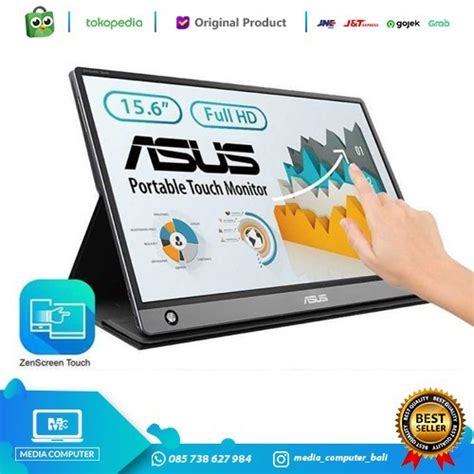 Jual ASUS ZenScreen MB16AH Portable USB Monitor 15 6 Full HD IPS USB