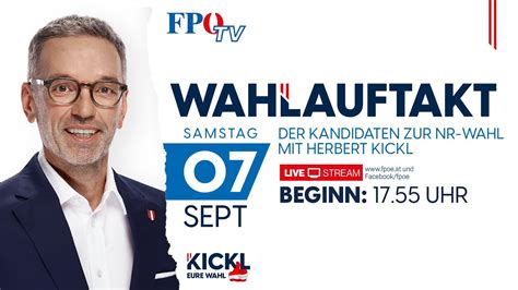 Der Fp Wahlauftakt Mit Herbert Kickl Youtube