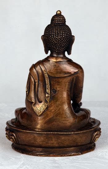 Sculpture Of Buddha Ratnasambhava Made Of Bronze In Lost Wax Form