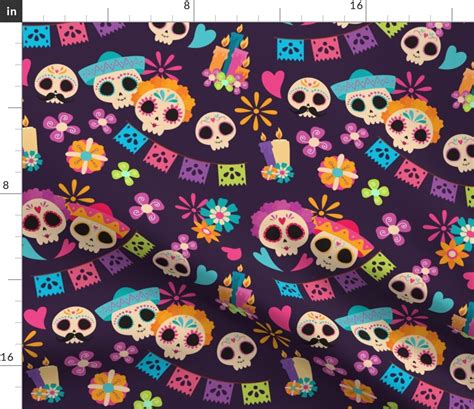 Dayofthedead Fabric Spoonflower