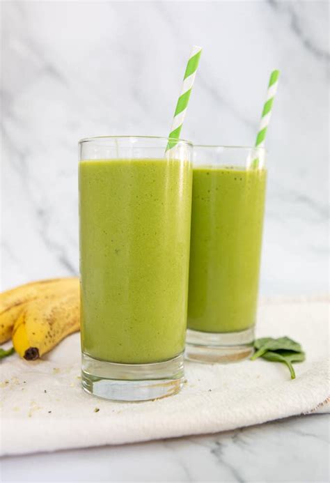 Green Smoothie With Mango Nourished With Natalie
