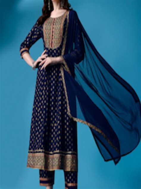 Buy Kalini Ethnic Motifs Embroidered A Line Gotta Patti Kurta With