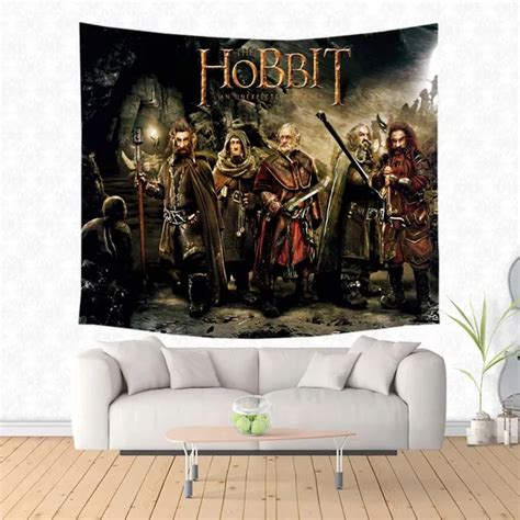 The Hobbit Print Wall Hanging Tapestry Beach Towel Home Party