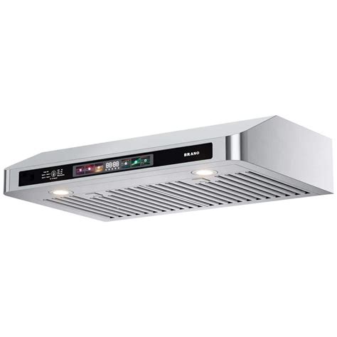 Brano In Cfm Ducted Under Cabinet Range Hood In Stainless Steel