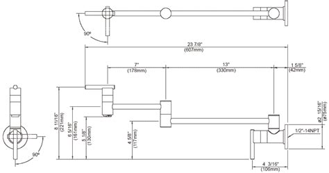 Wall Mount Pot Filler Faucets