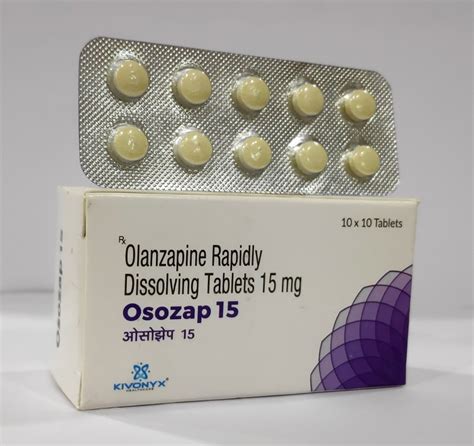 Osozap 15 Brand Olanzapine 15 Mg Tablet Prescription For Nervous System Rs 99 9 Strip Id