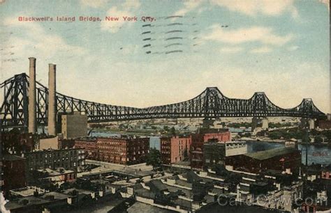 Blackwell's Island Bridge New York CIty, NY Postcard