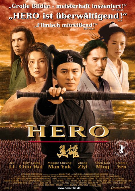 poster for "Ying xiong (Hero)" | Hero movie, Kung fu movies, Hero
