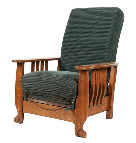 Lot American Oak Morris Style Armchair