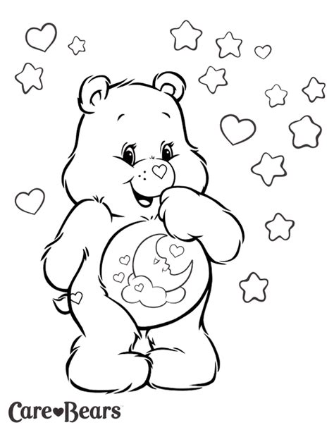 Bedtime Bear From Care Bears Coloring Pages - Coloring Pages