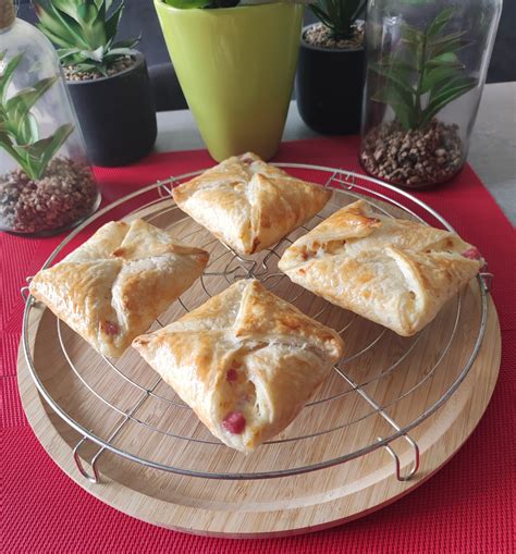 Feuilletés jambon fromage béchamel