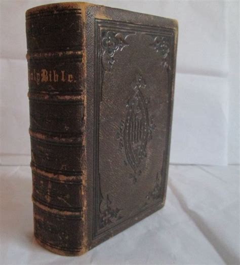 Antique Old Vintage Holy Bible James Collectible Beautiful 1800s Gold