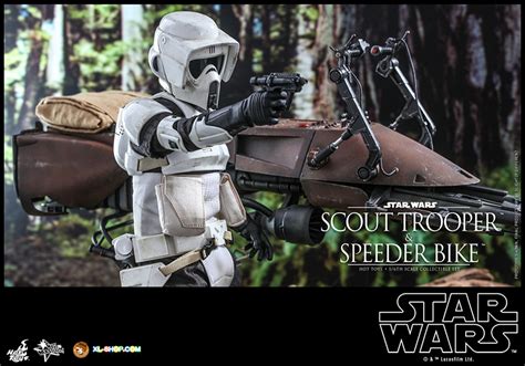 Hot Toys Mms Star Wars Return Of The Jedi Th Scale Scout Trooper And Speeder Bike