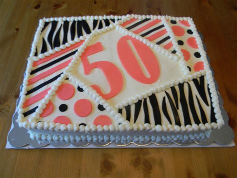 50th Birthday Sheet Cakes Women