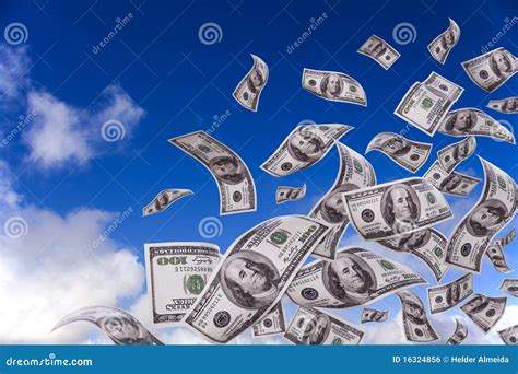 Money Falling From The Sky Stock Photo Image Of Falling 16324856