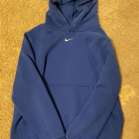 Mens Large Blue Vintage Nike Hoodie Depop