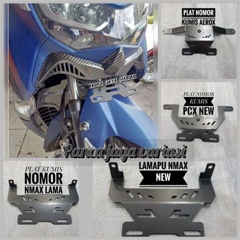 Jual Breket Plat Nomor Kumis Pcx Pcx Lokal Nmax New Nmax Lama