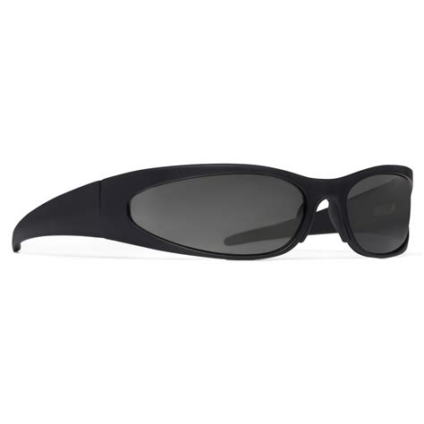 Balenciaga Reverse Xpander 2 0 Rectangle Sunglasses Black Sunglasses Balenciaga Eyewear