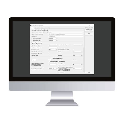 GL EPREL PRODUCT REGISTRATION SPECTROSOFT ADD ON PEO Photonics