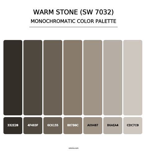 Sherwin Williams Warm Stone Sw 7032 Paint Coordinating Colors And Palettes