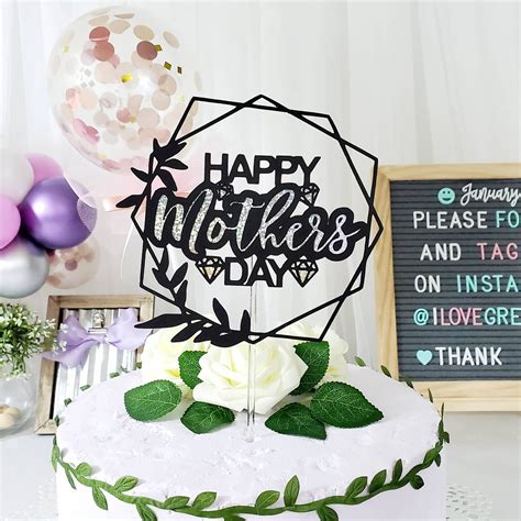 Happy Mothers Day Cake Topper Happy Mothers Day Cake Etsy