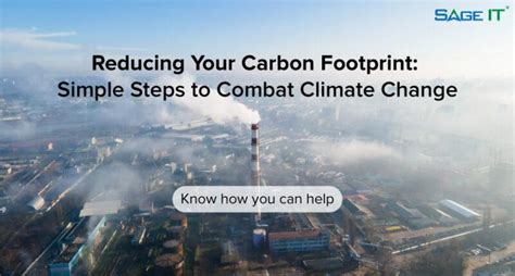 Reducing Your Carbon Footprint: Simple Steps to Combat Climate Change