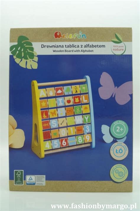 Drewniana Tablica Z Alfabetem Elefun Oficjalne Archiwum