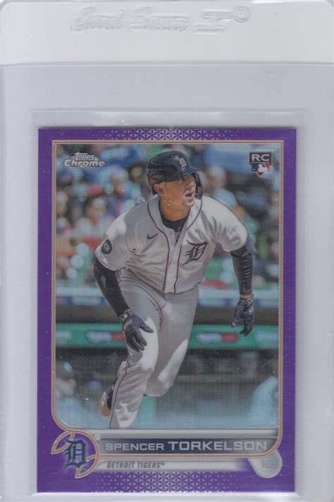 2022 TOPPS CHROME UPDATE SPENCER TORKELSON TIGERS PURPLE REFRACTOR