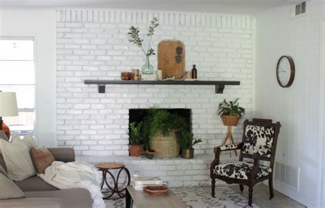 White Painted Brick Fireplace Images – Mriya.net