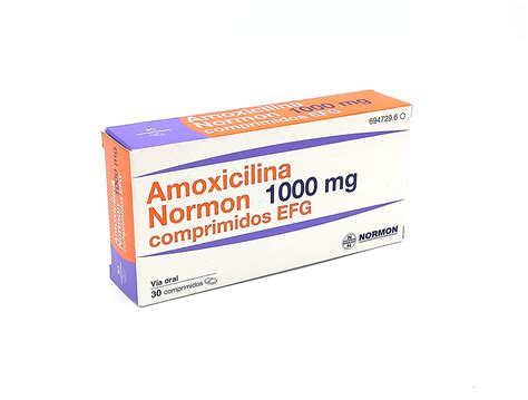 Amoxicilina Normon Efg 1000 Mg 30 Comprimidos Farmacéuticos