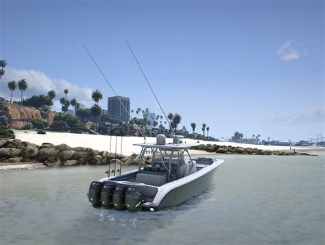 42ft Yellowfin Boat With Trailer Fivem Grand Theft Auto 5 Optimized Mod