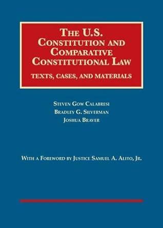 Amazon The U S Constitution And Comparative Constitutional Law