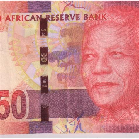 South Africa 50 Rand With Omron Rings 2013 16 Vf Currency Note KB