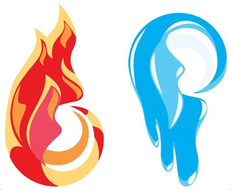 ᐈ Fire And Water Tattoo Stock Images Royalty Free Fire And Ice