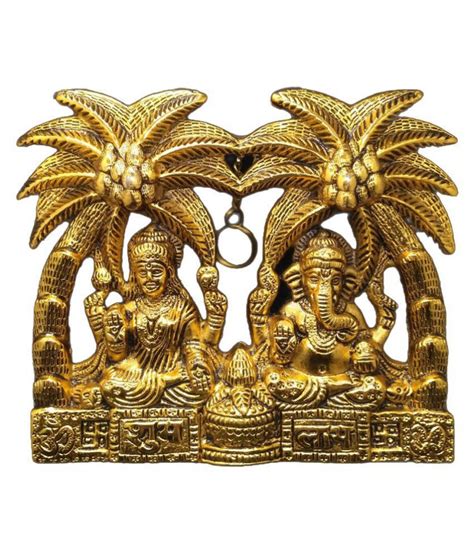 Sankalan Art Gallery Laxmi Ganesh Aluminium Idol: Buy Sankalan Art ...