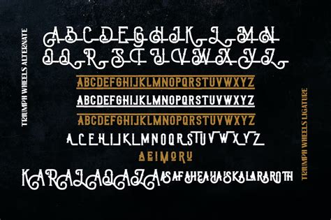 Triumph Wheels Font Dfonts