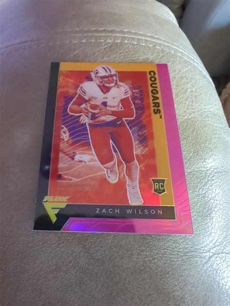 Panini Chronicles Draft Picks Flux Pink Zach Wilson Rookie Rc