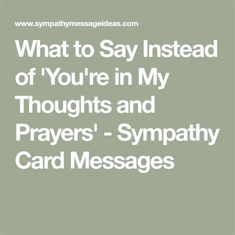 What To Say Instead Of You Re In My Thoughts And Prayers Sympathy