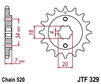 Pignon Jt Sprockets Acier Pas Dents Pour Honda Ca Rebel