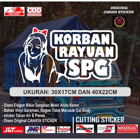 Jual Sticker Truk Mobil Sticker Kata Kata Kotban Rayuan Spg Stiker Kaca